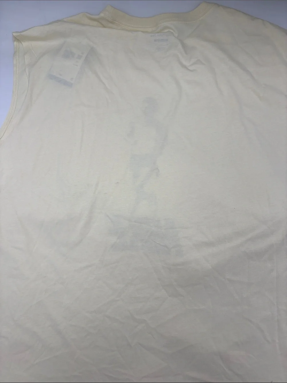 Nike Sleeveless Running Graphic T-Shirt in Coconut Milk